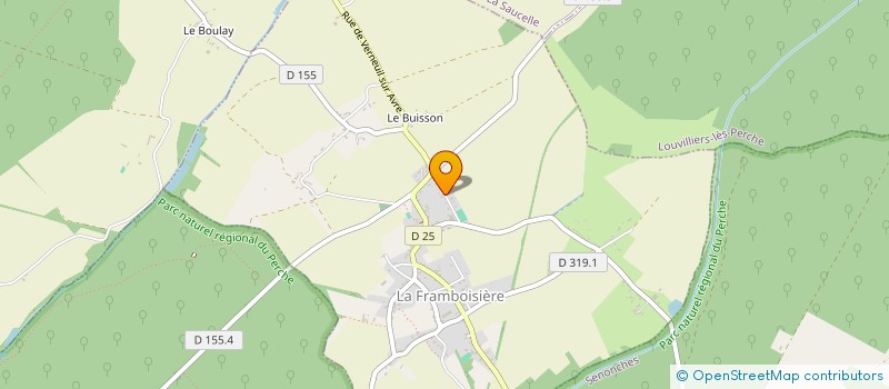 localisation de l'entreprise MONSIEUR ANDRE COURSIER à LA FRAMBOISIERE