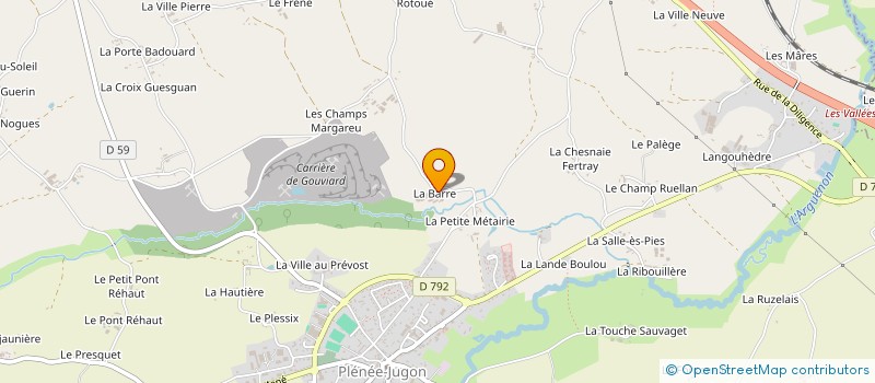 localisation de l'entreprise MONSIEUR ANDRE COURTEL  PLESTAN