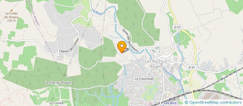 localisation de l'entreprise MONSIEUR ANDRE COURTELMONT à LES ARCS