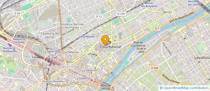 localisation de l'entreprise MONSIEUR ANDRE COUSPEYRC à COURBEVOIE