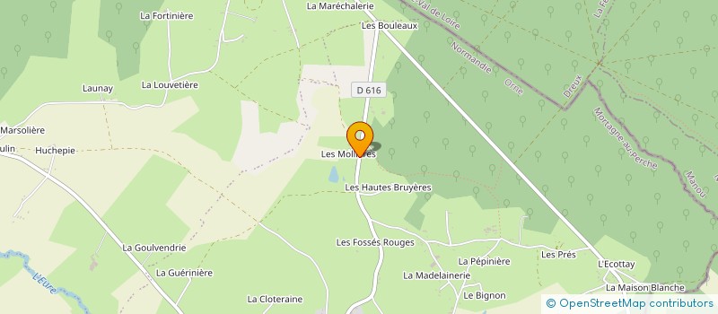 localisation de l'entreprise MONSIEUR ANDRE COUTURIER à LONGNY LES VILLAGES