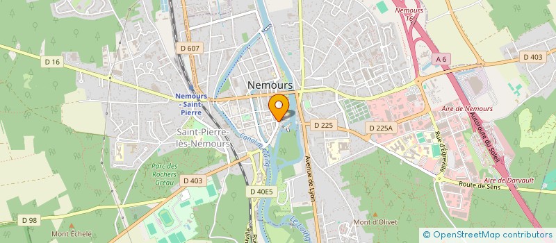 localisation de l'entreprise MONSIEUR ANDRE COUTURIER  NEMOURS