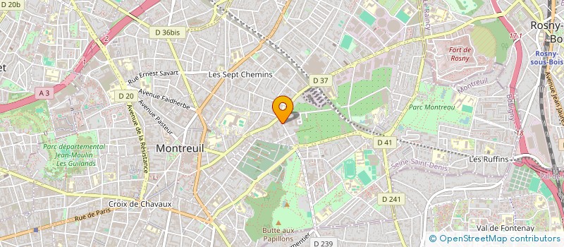 localisation de l'entreprise MONSIEUR ANDRE CRESPIN à MONTREUIL