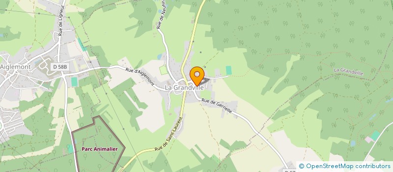 localisation de l'entreprise MONSIEUR ANDRE CRESSAUT  LA GRANDVILLE