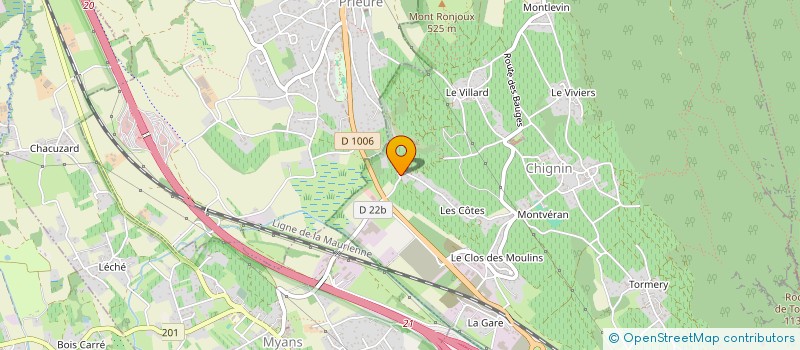 localisation de l'entreprise MONSIEUR ANDRE CRESSENS  CHIGNIN