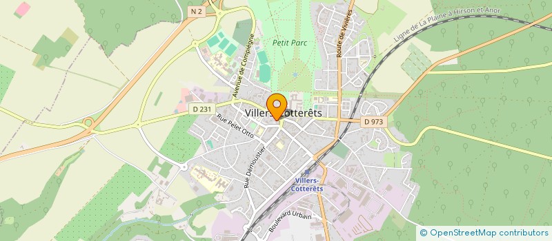localisation de l'entreprise MONSIEUR ANDRE CRIBIER à VILLERS-COTTERETS