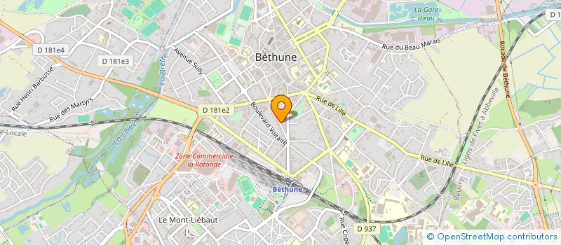 localisation de l'entreprise MONSIEUR ANDRE CROCHON  BETHUNE