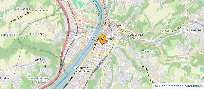 localisation de l'entreprise MONSIEUR ANDRE CROS  VIENNE