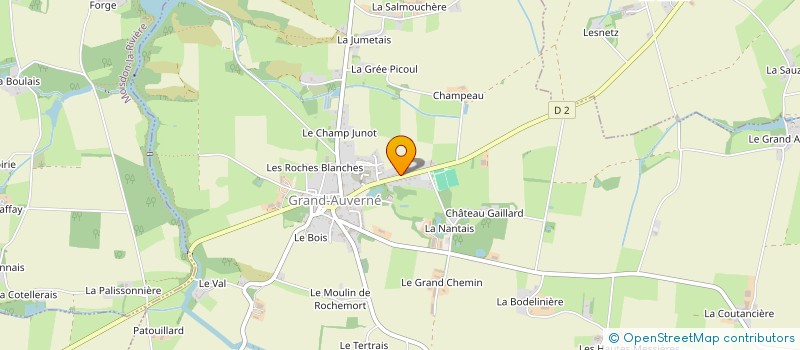localisation de l'entreprise MONSIEUR ANDRE CRUAUT à GRAND-AUVERNE