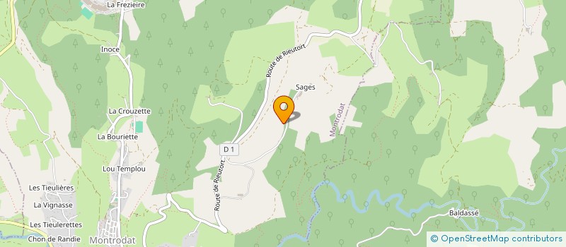 localisation de l'entreprise MONSIEUR ANDRE CRUEYZE  SAINT-LAURENT-DE-MURET