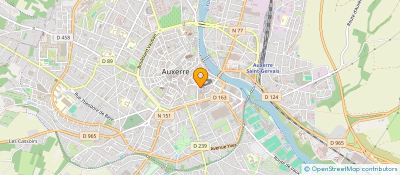 localisation de l'entreprise MONSIEUR ANDRE CUFFAUT  AUXERRE