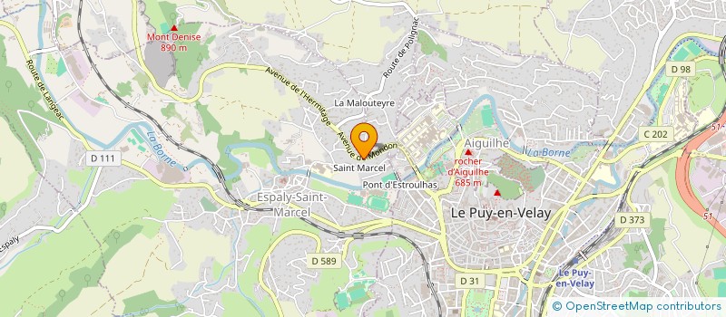 localisation de l'entreprise MONSIEUR ANDRE CUNY  ESPALY-SAINT-MARCEL