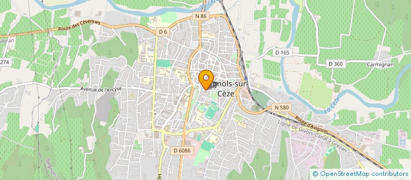 localisation de l'entreprise MONSIEUR ANDRE CUQ à BAGNOLS-SUR-CEZE