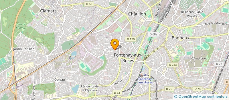 localisation de l'entreprise MONSIEUR ANDRE DA SILVA DUARTE à FONTENAY-AUX-ROSES