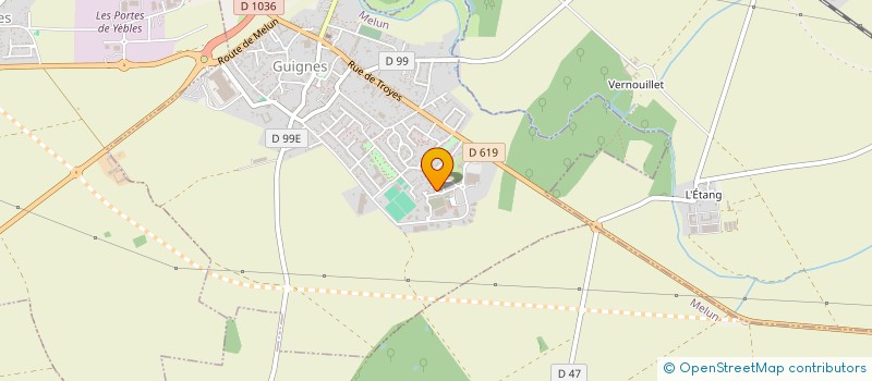 localisation de l'entreprise MONSIEUR ANDRE DACOSTA TAVARESSILVA  GUIGNES