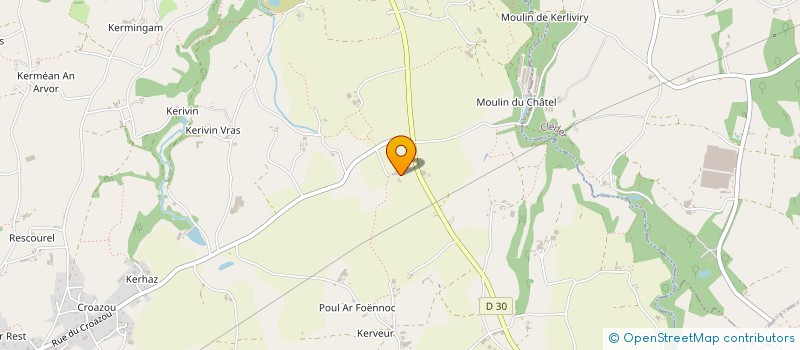 localisation de l'entreprise MONSIEUR ANDRE DALIDEC  PLOUNEVEZ-LOCHRIST