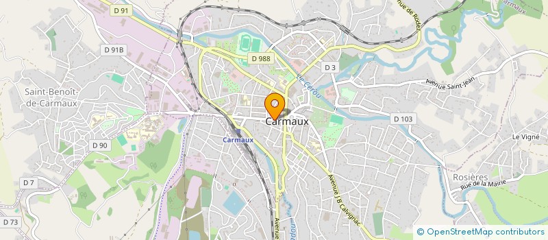 localisation de l'entreprise MONSIEUR ANDRE DALLA RIVA à CARMAUX