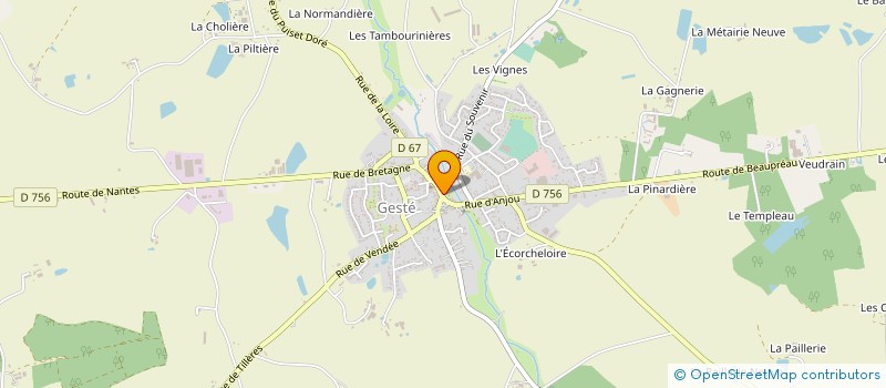 localisation de l'entreprise MONSIEUR ANDRE DANO à MONTREVAULT-SUR-EVRE