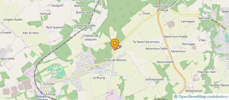 localisation de l'entreprise MONSIEUR ANDRE DANTEC  DIRINON