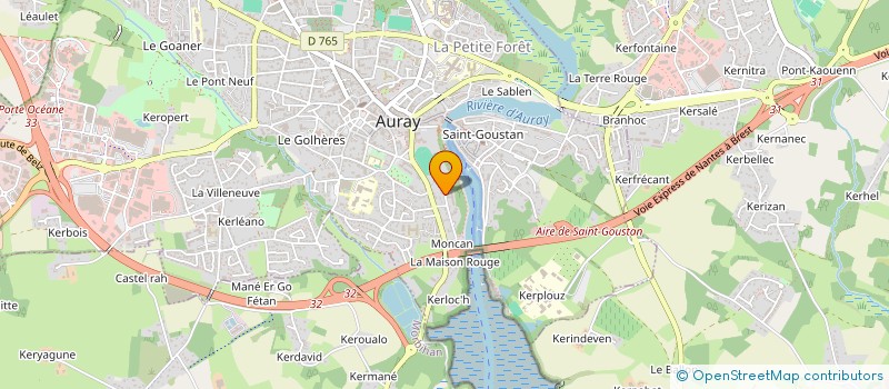 localisation de l'entreprise MONSIEUR ANDRE DARIDOR à AURAY