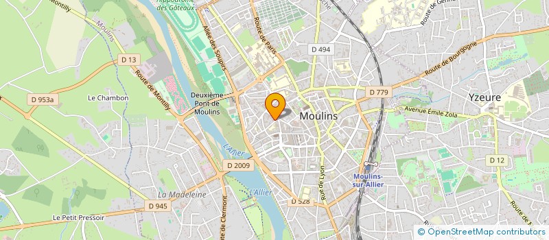 localisation de l'entreprise MONSIEUR ANDRE DARMANGEAT à MOULINS