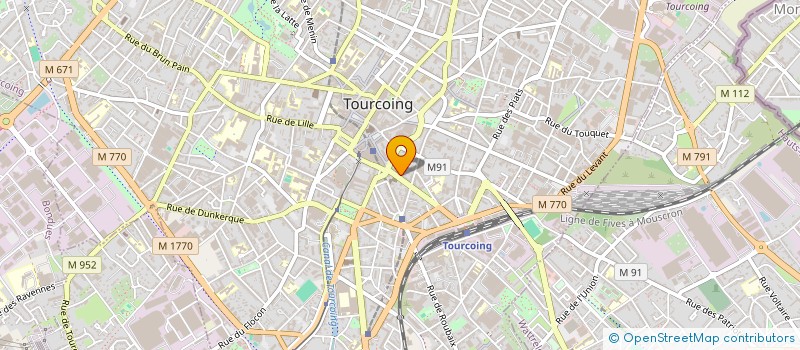 localisation de l'entreprise MONSIEUR ANDRE DASSONVILLE  TOURCOING