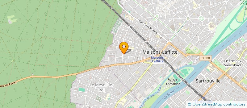 localisation de l'entreprise MONSIEUR ANDRE DAVID AKNIN  MAISONS-LAFFITTE