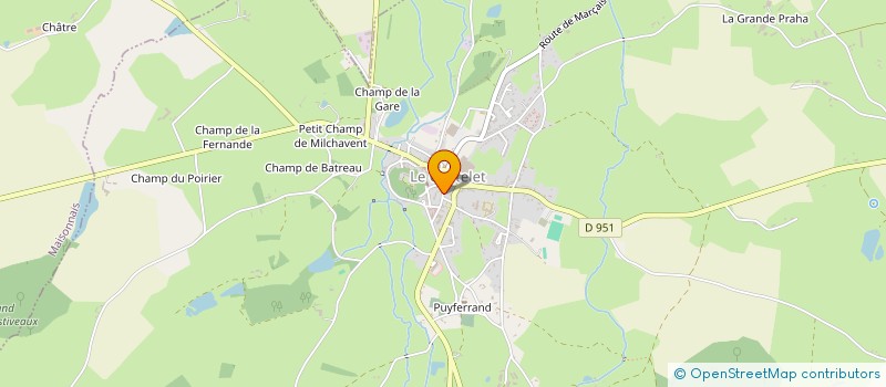 localisation de l'entreprise MONSIEUR ANDRE DE CUYPER  LE CHATELET