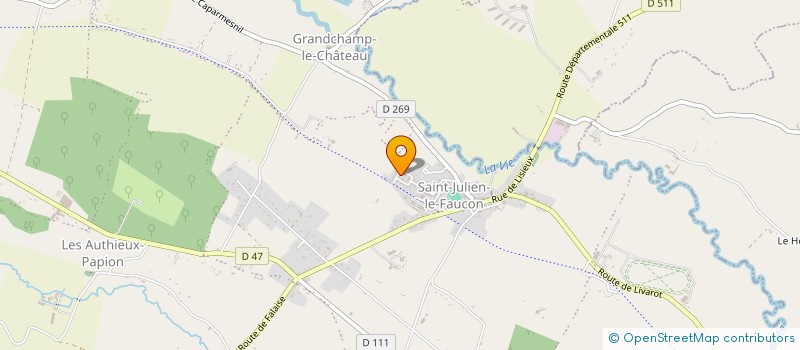 localisation de l'entreprise MONSIEUR ANDRE DE OLIVEIRA RODRIGUES  MEZIDON VALLEE D'AUGE