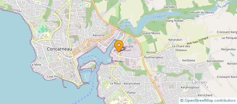 localisation de l'entreprise MONSIEUR ANDRE DEBLED à CONCARNEAU