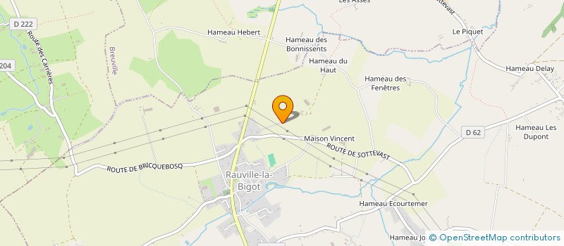 localisation de l'entreprise MONSIEUR ANDRE DEBREUILLY  BRICQUEBEC-EN-COTENTIN