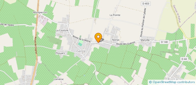 localisation de l'entreprise MONSIEUR ANDRE DEGORCAS  GENTE