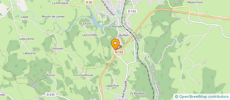 localisation de l'entreprise MONSIEUR ANDRE DELCAMP à CAYROLS