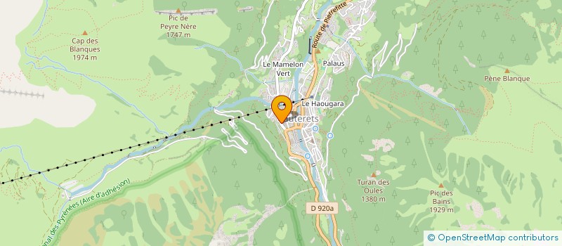 localisation de l'entreprise MONSIEUR ANDRE DELERBRE à CAUTERETS