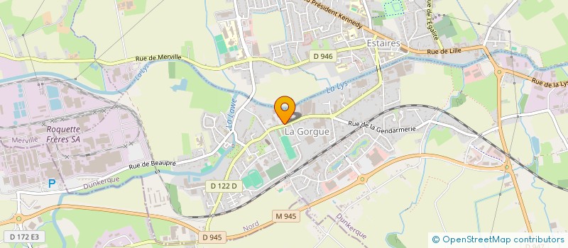 localisation de l'entreprise MONSIEUR ANDRE DELERUE  LA GORGUE