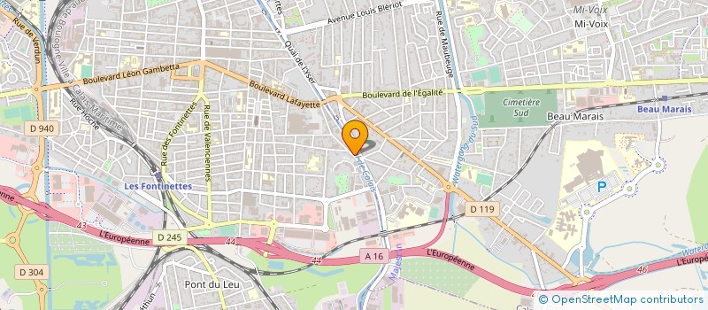 localisation de l'entreprise MONSIEUR ANDRE DELESALLE  CALAIS