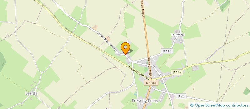 localisation de l'entreprise MONSIEUR ANDRE DELESTREES  FRESNOY-FOLNY