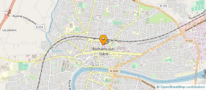 localisation de l'entreprise MONSIEUR ANDRE DELIAUD  ROMANS-SUR-ISERE