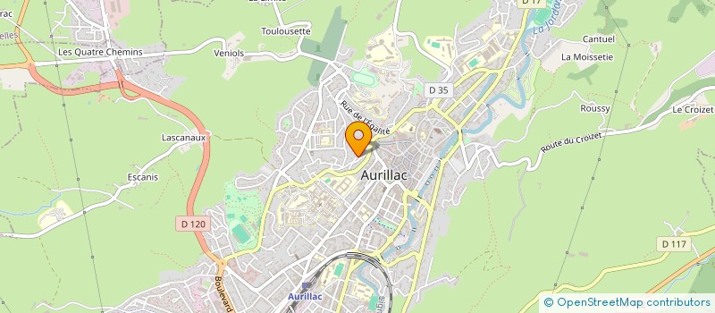 localisation de l'entreprise MONSIEUR ANDRE DELMAS à AURILLAC