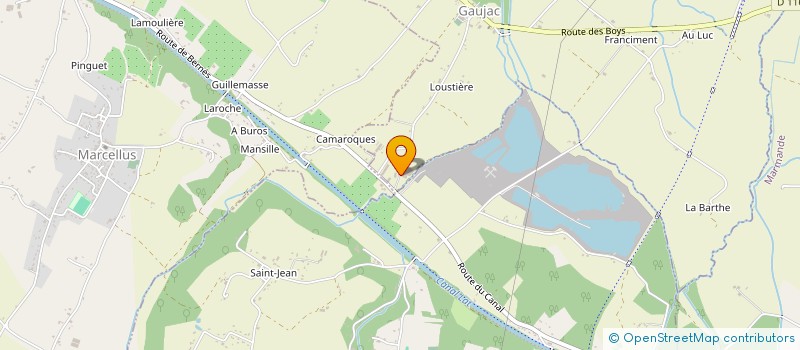 localisation de l'entreprise MONSIEUR ANDRE DELMAS  MARMANDE