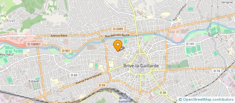 localisation de l'entreprise MONSIEUR ANDRE DELON  BRIVE-LA-GAILLARDE