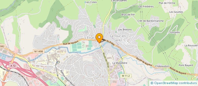 localisation de l'entreprise MONSIEUR ANDRE DELORME  L'ETRAT