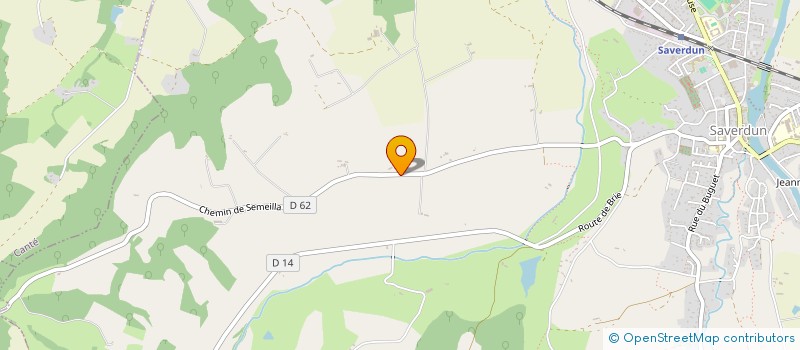 localisation de l'entreprise MONSIEUR ANDRE DELRIEU à SAVERDUN
