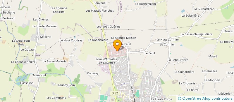 localisation de l'entreprise MONSIEUR ANDRE DELVAUX à MELESSE