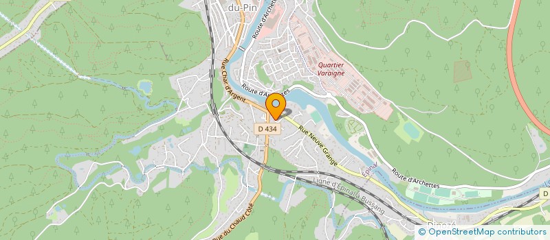 localisation de l'entreprise MONSIEUR ANDRE DENIS  EPINAL