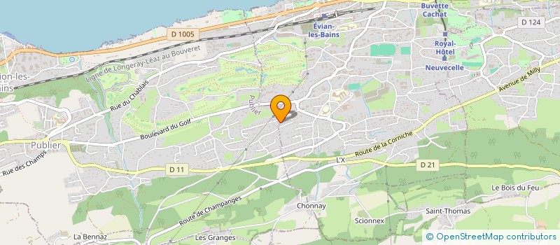 localisation de l'entreprise MONSIEUR ANDRE DEPOTEX  EVIAN-LES-BAINS