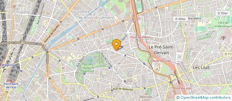 localisation de l'entreprise MONSIEUR ANDRE DEPOUILLY  PARIS