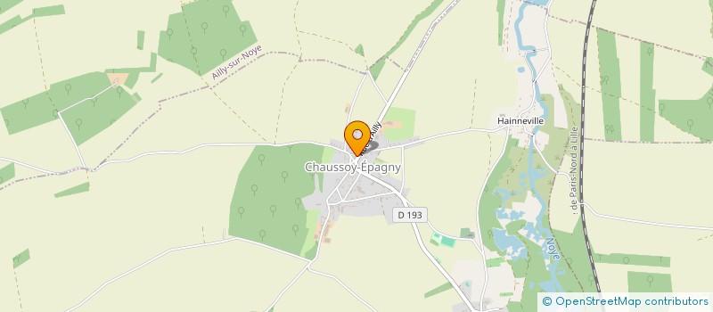 localisation de l'entreprise MONSIEUR ANDRE DEREUDDRE  CHAUSSOY-EPAGNY