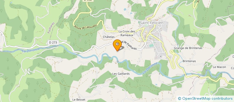 localisation de l'entreprise MONSIEUR ANDRE DEROIS  SAINT-FELICIEN