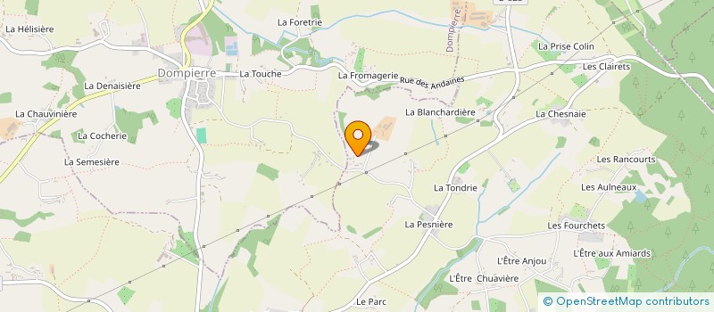 localisation de l'entreprise MONSIEUR ANDRE DEROUET à DOMFRONT-EN-POIRAIE